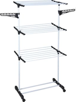 Bathroom Solutions Wasrek-droogrek - zwart-wit - 80 x 57 x 165 cm — thumbnail 2