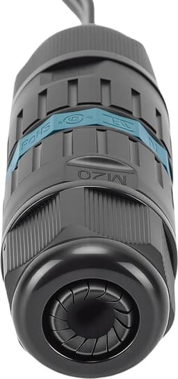 Waterdichte 3-pins Draadconnector Veilige Verbinding voor -buitenverlichting Zwart 2 Count — thumbnail 2