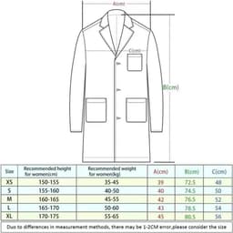 Jas, laboratoriumjas, doktersjas, doktersjas, voor vrouwen, witte jas voor dames, geschikt voor studenten, wetenschappelijk laboratorium, verpleegster, cosplay, katoenen jas, wit, M — thumbnail 3