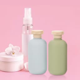 4stuks Herbruikbare Reis Toilettassen Flessen Shampoo Conditioner Lotion Dispenser Flacons Voor Reizen Camping Zakelijke Trips — thumbnail 4