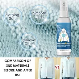 Antistatische Spray 100ml voor Kleding, Textiel, Meubels en Auto - Vermindert Statische Lading en Verbetert Comfort — thumbnail 4