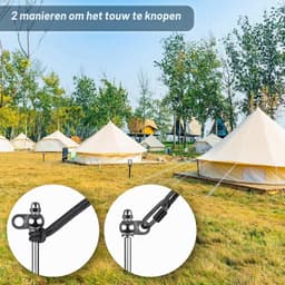 Grondanker Set - Staal - 30,5 cm - Robuuste Spiraalankers - Voor Tenten en Trampolines — thumbnail 5