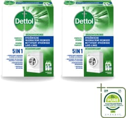 2 x Dettol - Hygiënische Wasmachine Reiniger - 5-in1 Formule - 500ml - Grootverpakking - Vaatwasstrips - Wasmachine Reiniger - Hygiëne Wasmachine - Wasmachine Reinigen - Wasmachine Reiniger 5 In 1 - Wasmachine Geur — thumbnail 1