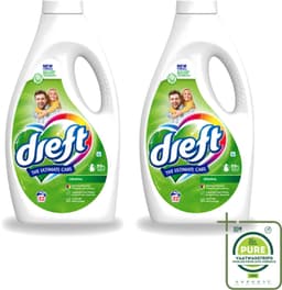2 x Dreft - Ultimate Care - Vloeibaar Wasmiddel - Gekleurde Was - Original - 32 Wasbeurten - Grootverpakking - Vaatwasstrips - Kleurbeveiliging - Vloeibaar Wasmiddel - Gekleurde Was - Frisse Geur - Wasmiddel Origineel — thumbnail 1