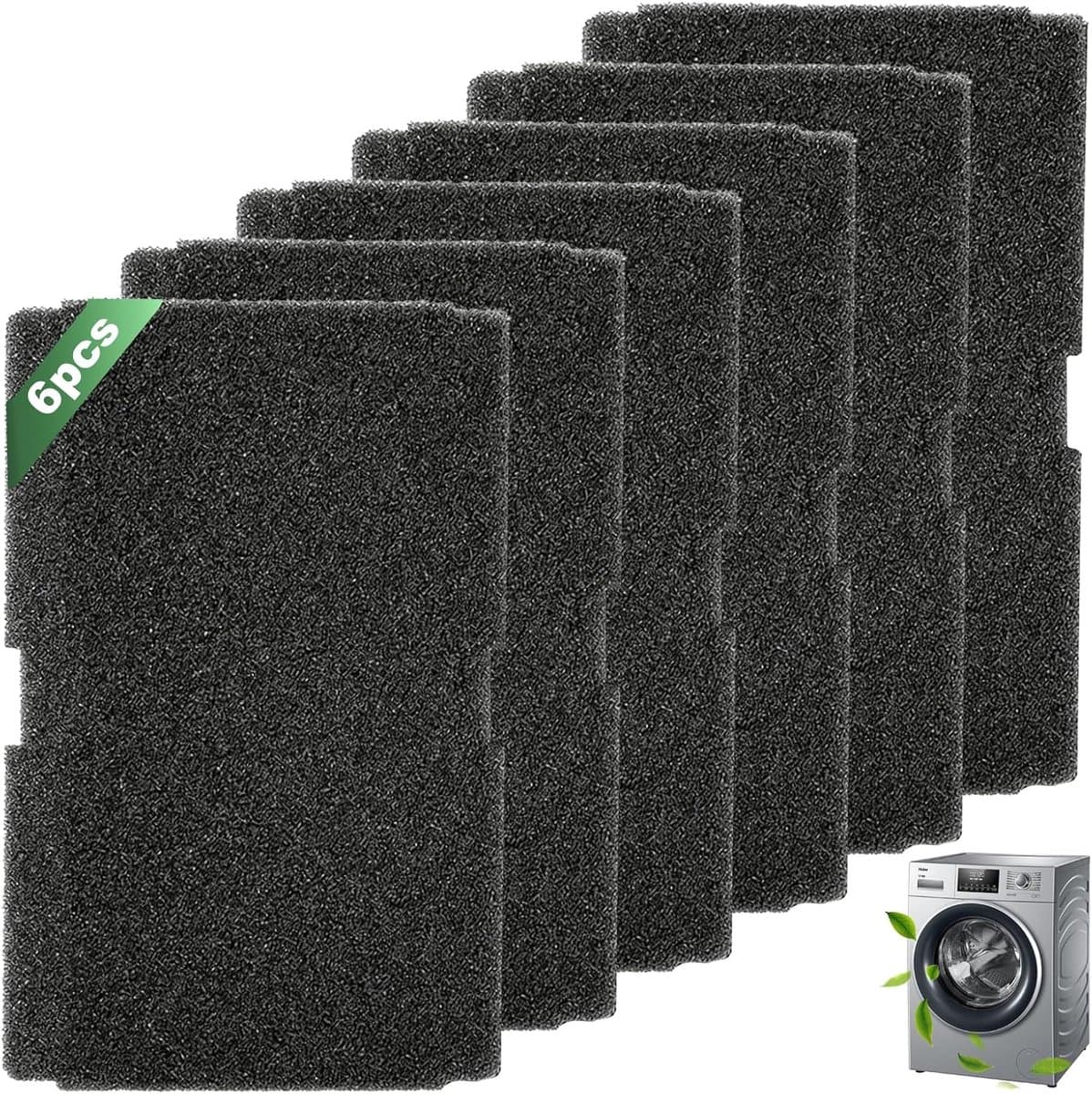 6 Stuks filter geschikt voor Beko Blomberg spons droger - wasdroger droogkast 245x155 mm pluizenfilter stoffilter - Alternatief geschikt voor Beko Blomberg - 2964840100 — afbeelding 1