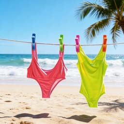 10 stuks grote strandhanddoekklemmen, winddicht, klemmen voor handdoek strand en strandstoelen, robuuste wasknijpers voor beddengoed, tapijten en kleding (poederroze + geel) — thumbnail 2