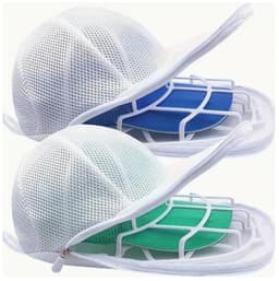 Wasrek Geschikt voor baseballpetten, 2-delige set, Geschikt voor het wassen van petten in de wasmachine om vervorming te Geschikt voorkomen, beschermt de vorm van de pet en zorgt Geschikt voor een reiniger, wit — thumbnail 1