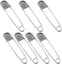 Wasknijpers, veiligheidsspelden, 2 stuks 127 mm grote veiligheidsspelden roestvrijstalen naalden for het maken van sjaal dekens rokken kilts gebreide stof ambachten doe-het-naaigereedschap — thumbnail 1