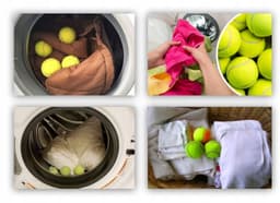 3x Merkloze Tennisballen voor Wasmachine - Zacht & Pluizig Wassen — thumbnail 2