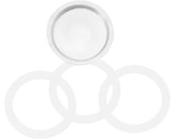 1set Siliconen Afsluitringen Aluminium Filter Voor Espresso Koffiezetapparaat Vervangingsonderdelen Voor Kop Verbeter Levensduur Voorkom Lekkage