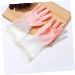 1set Waterdichte Rubber Huishoudhandschoenen Handbeschermende Mouwen Voor Afwassen Schoonmaken Tuinieren Huiswerk Assortiment Kleuren — thumbnail 3