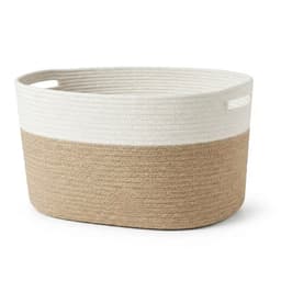Gocolife - Wasmand - 71L – Opvouwbaar – Beige/Wit – Katoen – XXL – Multifunctionele - Opbergmand — thumbnail 1