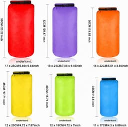 6 stuks waterdichte rugzak nautische peddel waterdichte tas met verstelbare schouderbanden, 20 l 15 l 10 l 8 l 5 l 3 l Dry Bag voor kajakken, boot, kano, camping, zwembad — thumbnail 5