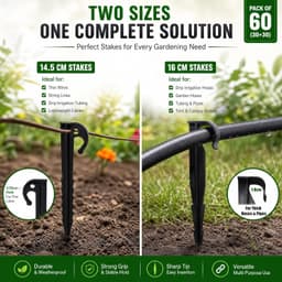 Grondankers 14,5 cm en 16 cm - plastic - 60 stuks - voor bevestigen irrigatieslang - Vemera — thumbnail 3