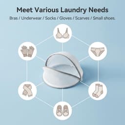 Wasmachine wasnet voor ondergoed en bh's, 4 stuks, 18 x 19 cm, waszak, wasnet, lingerie waszak — thumbnail 2