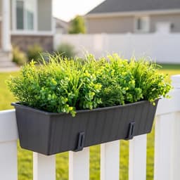 Zoals echt 18 stuks kunstplanten buiten kunstmatige balkonplanten groen kunstgrassen UV-bestendige kunstplanten voor buiten binnen tuin huis decoratie — thumbnail 3