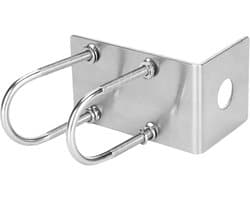 Dailygoods- Antennebeugel Roestvrij Staal - Draagbaar - Mobiele Bevestiging - Clip - Eenvoudige Installatie - Robuust en Duurzaam - Antennehouder