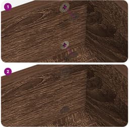vidaXL - Zelfklevende - schroefcover - 12 - st - Bruin - Eiken - Ø - 20 - x - 0,5 - mm — thumbnail 4
