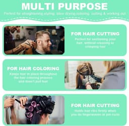 12x Professionele Krokodillen Haarclips voor Styling en Knippen - Antislip Grip — thumbnail 5