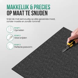 Strex Anti Trillingsmat Wasmachine en Wasdroger - 60 x 60 CM - Geluidsdempende Antislip Mat - Trillingsdemper - Rubber Mat — thumbnail 4