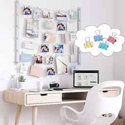 150 Stuks Mini Klapclips - 15mm Metaal Papieren Clips - Geleurde Binderclips voor Wanddecoratie en Foto's — thumbnail 5