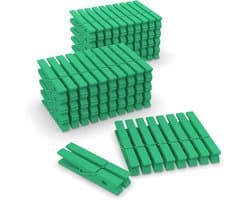 100 Stuks Houten Waslijnklemmen 6.5cm voor Kleding en Knutselen
