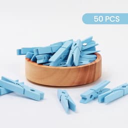 50 Stuks Gekleurde Houten Wasknijpers voor Decoratie en Foto's — thumbnail 4