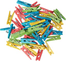 Kleurige Mini Wasknijpers voor Knutselen en Decoratie - 48 Stuks — thumbnail 1