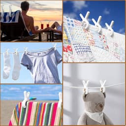 10x Grote Sterke Winddichte Clips voor Strandhanddoeken en Kleding - Extra Sterke Wasknijpers — thumbnail 3