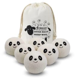 Drogerballen 6 stuks XL - Wasdrogerballen - Wasbollen voor wasmachine - Droogballen voor wasdroger - Droger - Wasbol wol - Droogballen voor wasdroger - Drogerballen wol - Ballen droogkast — thumbnail 1