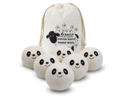 Zavendi Drogerballen 6 stuks XL - Wasdrogerballen - Wasbollen voor wasmachine - Droogballen voor wasdroger - Droger - Wasbol wol - Droogballen voor wasdroger - Drogerballen wol - Ballen droogkast