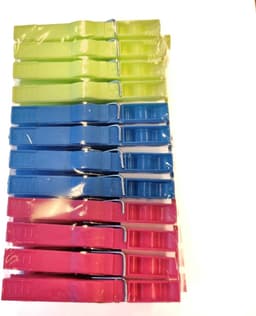 Gadgetpoint - Plastic Knijpers - Wasknijpers - Kunststof Clothes Pins - Wassen - Ophangen - 24 stuks Multicolor — thumbnail 1