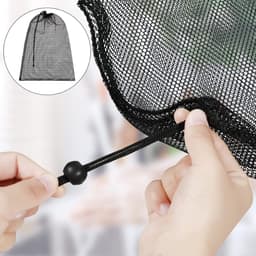 Set van 10 gaaszakjes met trekkoord - Grote nylon waszakken van gaas - Te gebruiken als cadeauzakjes, vaatwaszakjes - Met schuifbaar trekkoord - Geschikt voor keuken, sieraden, huwelijksgeschenken, huishoudelijke artikelen (30 x 40 cm) — thumbnail 5
