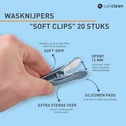 Wasknijpers Bloem - 20 Stuks in Grijs, Wit en Groen - Premium Kwaliteit voor Uw Huishouden — thumbnail 5
