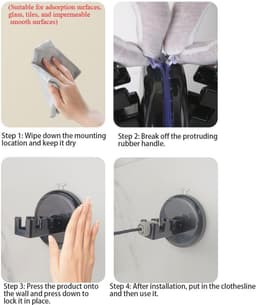 Uitschuifbare Waslijn Drogen 5 Meter voor Binnen Gebruik - Ideaal voor Woonkamer, Badkamer en Balkon — thumbnail 5