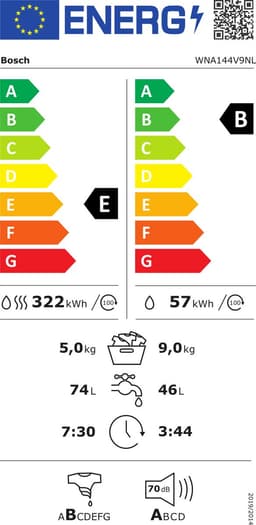 Bosch WNA144V9NL was/droog combinatie — thumbnail 2