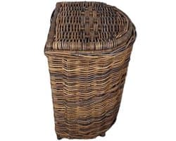 MigoStyling - Wasmand - Brown - Rotan - Halfrond - Hoogte 60 cm - Met Uitneembare Waszak
