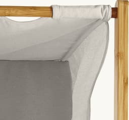 LUMALAND bamboe wasmand - 33 x 33 x 73 cm - wit — thumbnail 5