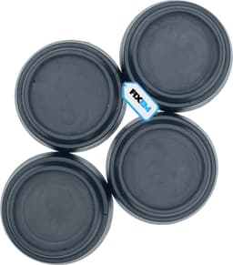 Fixem® - Trillingdemper wasmachine - Droger trillingdemper - Anti schudden - Wasmachine voet - Anti Trilling mat - Geschikt voor universeel gebruik - 4STUKS - Zwart - Zacht rubber geen PVC — thumbnail 2