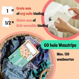 BambiClean Wasstrips Voordeelverpakking Lentedroom - 240 wasbeurten - Milieuvriendelijke Wasmiddeldoekjes - Wasmiddel Strips Proefpakket — thumbnail 4