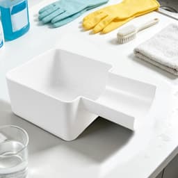 Afvoerbak voor wasmachine - 10 ×16 cm - 3D-geprinte waterdichte bak - Lekbak wasmachine - Wateropvang - Afvoer - Wasmachine Wateropvangbak - Opvangbak tegen lekkage - universele opvangbak voor filterreiniging - Wit — thumbnail 2