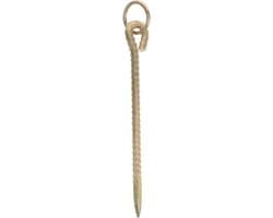 Grondanker Paal - Hondenlijn Anker - Dieren Vastzetten - Stevige IJzeren Constructie - 30 cm - Goud — afbeelding 1