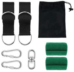 Hangriemen Ultrasterk 300 kg - Schommelriemen - Karabijnhaken - Boombeschermingsmatten - Buitenactiviteiten - 1,5 m/5 ft - Schommelhangers — thumbnail 5