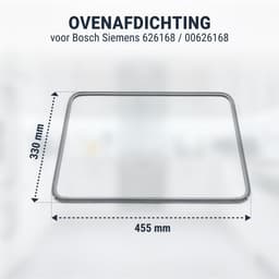Dailygoods- Deurdichting Hittebestendig Rubber - Ovenafdichting - 4 Haken - Geschikt voor Bosch/Siemens/Neff - Hoogwaardig Alternatief - Controleer E-nummer - Ovendeurrubber — thumbnail 5