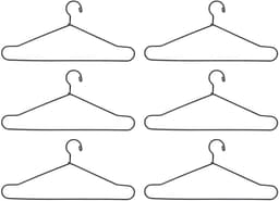 Dailygoods- Poppenkleerhanger Ruimtebesparend - Metalen Hanger - Lichtgewicht - Draagbaar - Decoratief - 150 mm - Poppenhanger — thumbnail 2