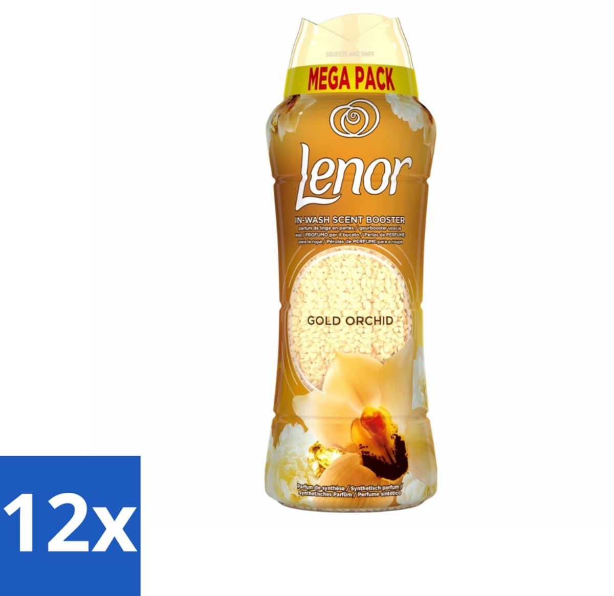 Lenor – Geurparels – Gouden Orchidee – 570 g - Voordeelverpakking - 12 stuks — afbeelding 1