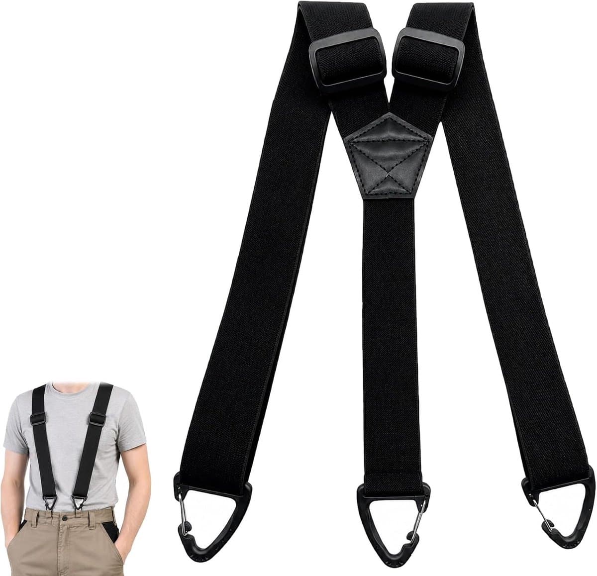 Suspenders extra sterk 3.8 cm - verstelbaar en duurzaam - voor optimale ondersteuning - SnelShoppen — afbeelding 1