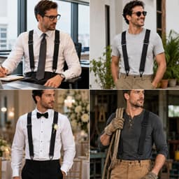 Suspenders extra sterk 3.8 cm - verstelbaar en duurzaam - voor optimale ondersteuning - SnelShoppen — thumbnail 4