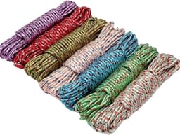 Antislip Waslijn - Winddichte Kledinglijn - Buiten Drogen - 2 Stuks Set - 900 cm Lengte - Willekeurige Kleur — thumbnail 1