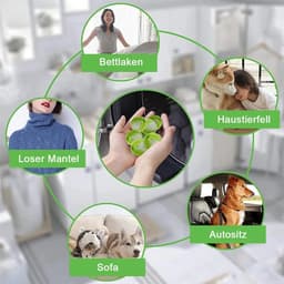 Deze 12-delige wasaccessoireset bevat herbruikbare wasballen die geschikt zijn Geschikt voor wasmachines en drogers. De ballen verwijderen katten- en hondenhaar en zijn gemaakt van hoogwaardig nylon. — thumbnail 2